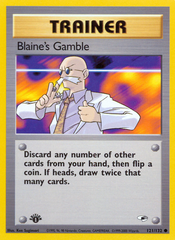 Blaine's Gamble (121/132) [Gym Heroes 1st Edition] Pokémon