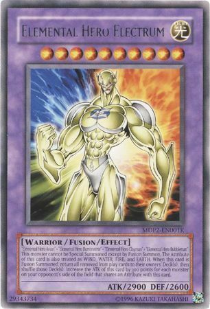 Elemental Hero Electrum (Redemption Replacement) [MDP2-EN001K] Rare Yu-Gi-Oh!