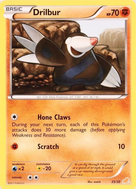 Drilbur (25/30) [Black & White: Trainer Kit - Excadrill] Pokémon