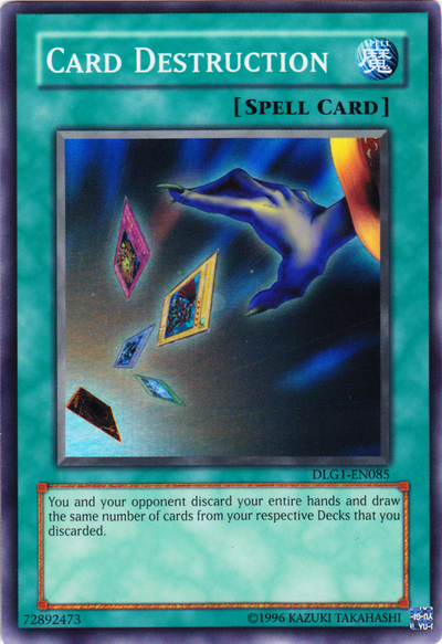 Card Destruction [DLG1-EN085] Super Rare Yu-Gi-Oh!