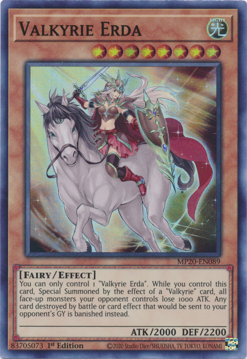 Valkyrie Erda [MP20-EN089] Super Rare Yu-Gi-Oh!