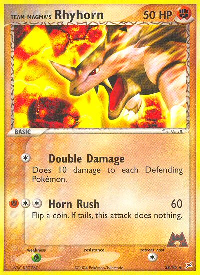 Team Magma's Rhyhorn (38/95) [EX: Team Magma vs Team Aqua] Pokémon
