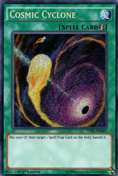 Cosmic Cyclone [TDIL-EN065] Secret Rare Yu-Gi-Oh!