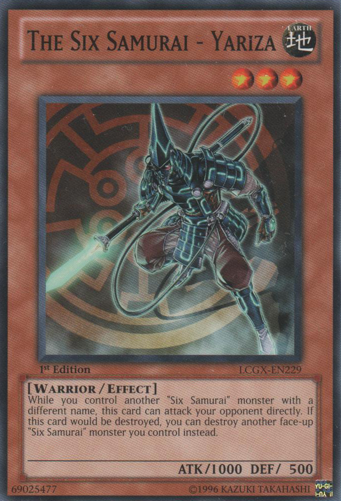 The Six Samurai - Yariza [LCGX-EN229] Common Yu-Gi-Oh!