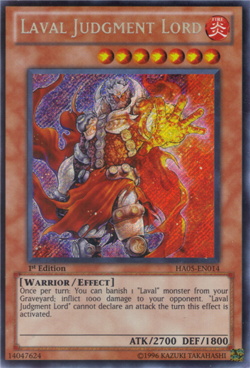 Laval Judgment Lord [HA05-EN014] Secret Rare Yu-Gi-Oh!
