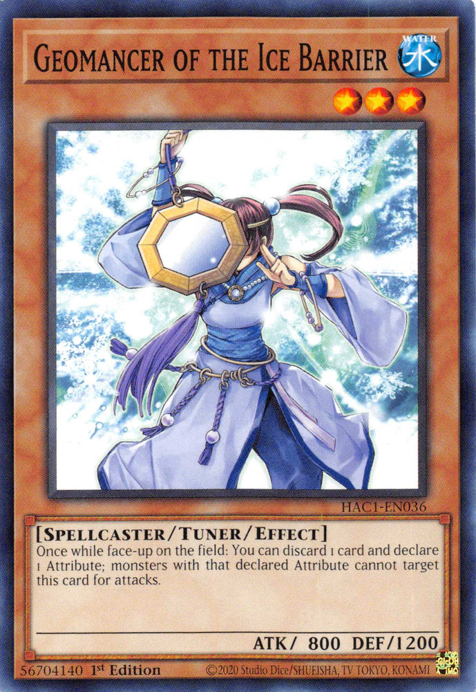 Geomancer of the Ice Barrier (Duel Terminal) [HAC1-EN036] Parallel Rare Yu-Gi-Oh!