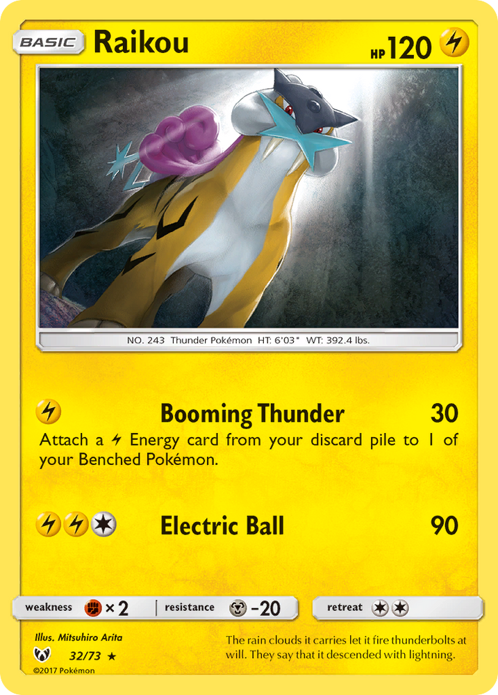 Raikou (32/73) [Sun & Moon: Shining Legends] Pokémon