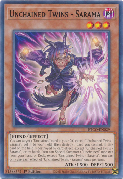 Unchained Twins - Sarama [ETCO-EN029] Common Yu-Gi-Oh!
