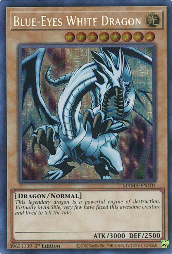 Blue-Eyes White Dragon [MAMA-EN104] Ultra Pharaoh's Rare Yu-Gi-Oh!