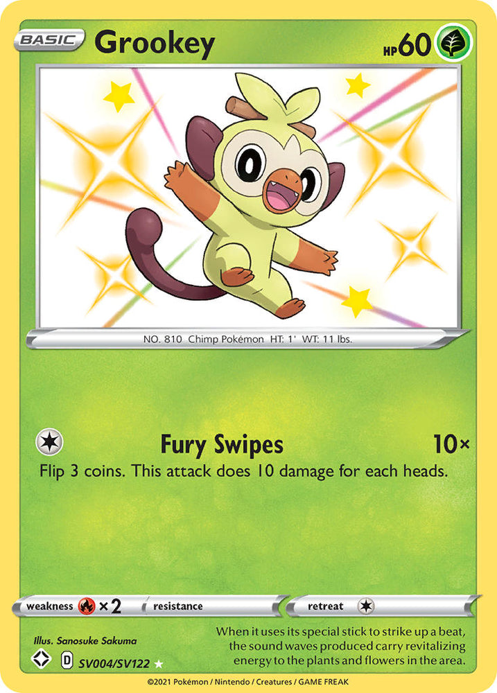 Grookey (SV004/SV122) [Sword & Shield: Shining Fates] Pokémon