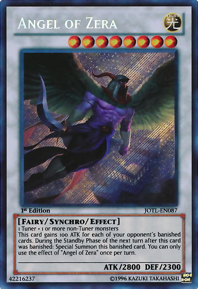Angel of Zera [JOTL-EN087] Secret Rare Yu-Gi-Oh!