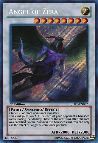 Angel of Zera [JOTL-EN087] Secret Rare Yu-Gi-Oh!