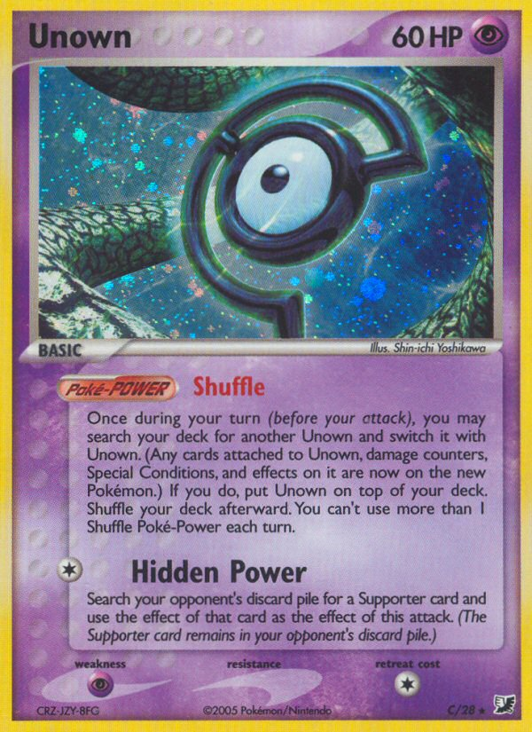 Unown (C) (C/28) [EX: Unseen Forces] Pokémon