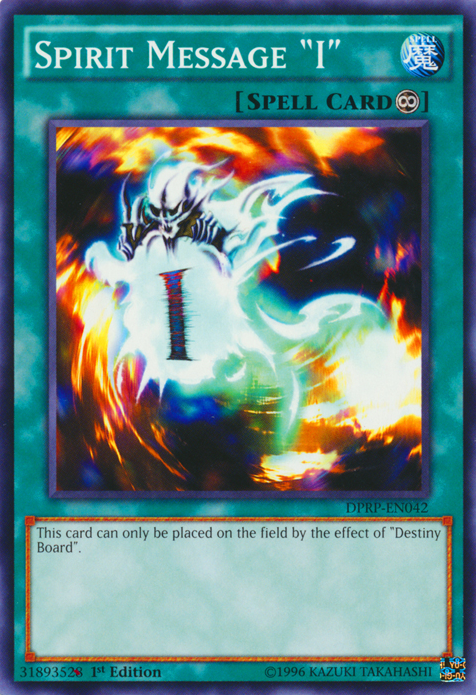 Spirit Message "I" [DPRP-EN042] Common Yu-Gi-Oh!