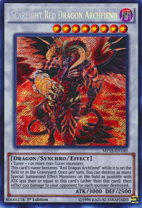Scarlight Red Dragon Archfiend [MP16-EN140] Secret Rare Yu-Gi-Oh!