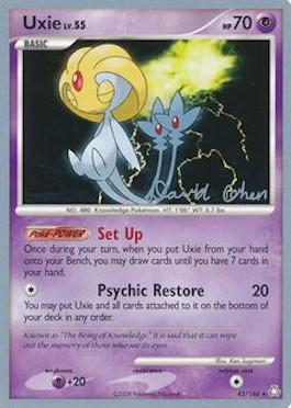 Uxie LV.55 (43/146) (Stallgon - David Cohen) [World Championships 2009] Pokémon
