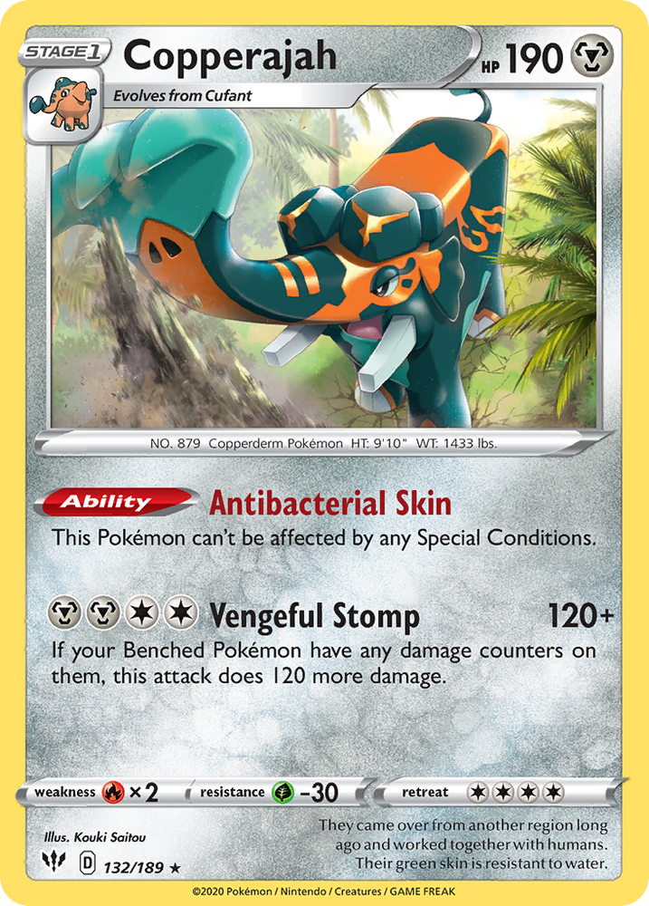 Copperajah (132/189) [Sword & Shield: Darkness Ablaze] Pokémon