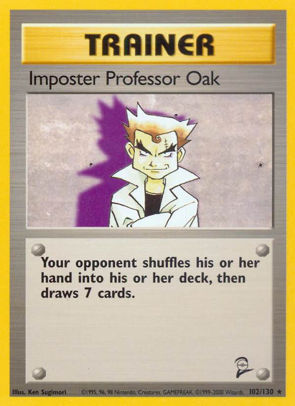 Imposter Professor Oak (102/130) [Base Set 2] Pokémon