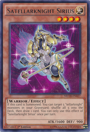 Satellarknight Sirius [NECH-EN027] Rare Yu-Gi-Oh!