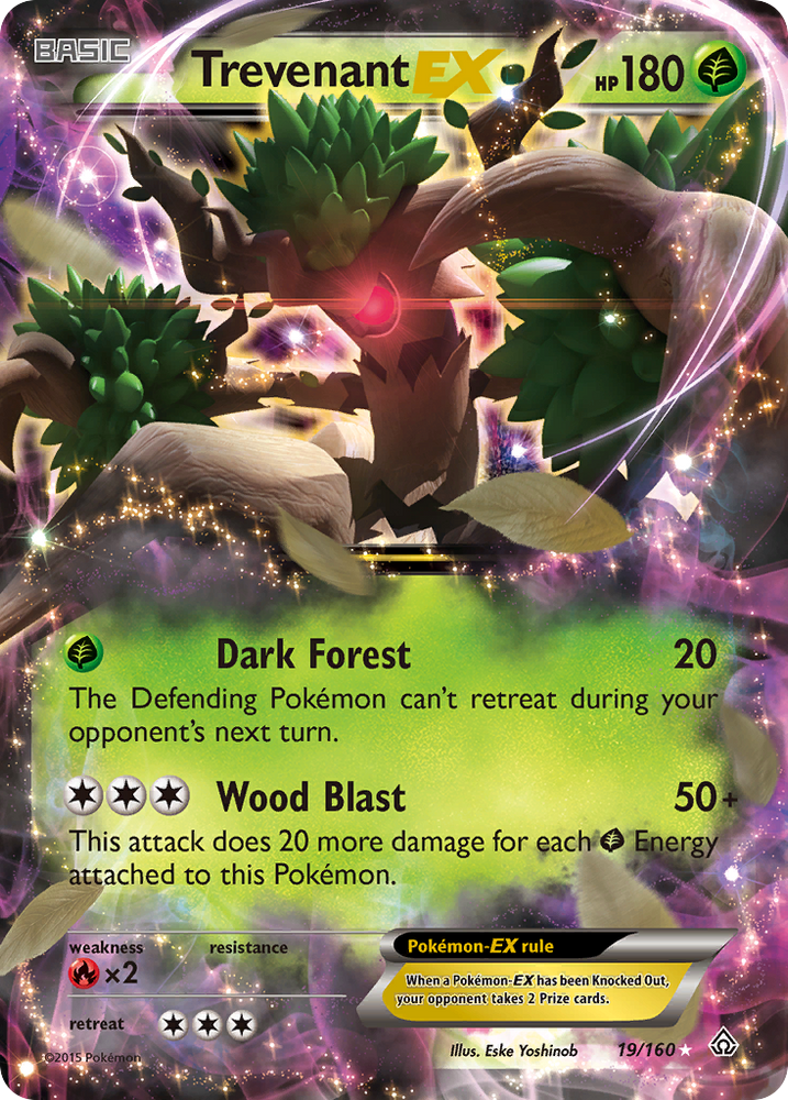 Trevenant EX (19/160) [XY: Primal Clash] Pokémon