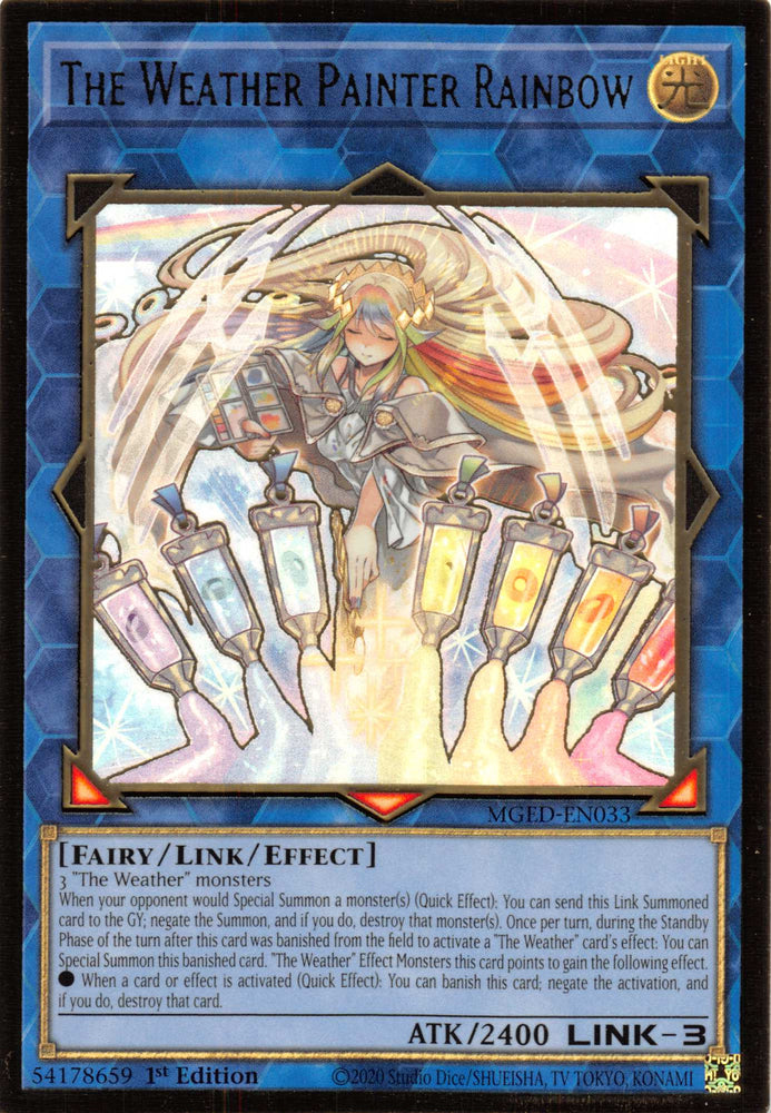 The Weather Painter Rainbow [MGED-EN033] Gold Rare Yu-Gi-Oh!