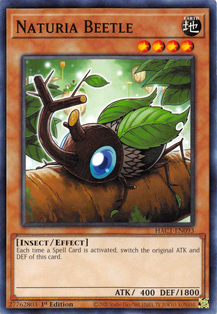 Naturia Beetle [HAC1-EN093] Common Yu-Gi-Oh!