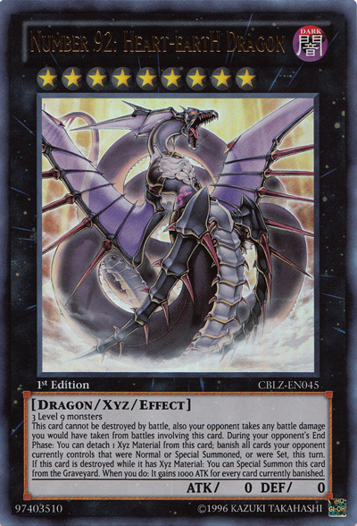 Number 92: Heart-eartH Dragon [CBLZ-EN045] Ultra Rare Yu-Gi-Oh!