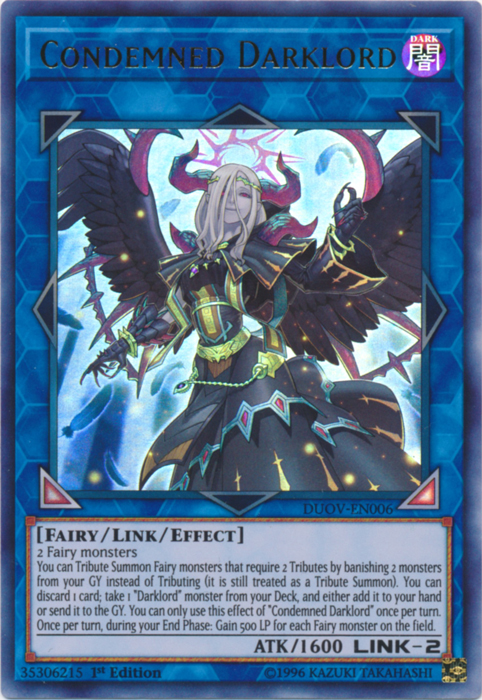 Condemned Darklord [DUOV-EN006] Ultra Rare Yu-Gi-Oh!