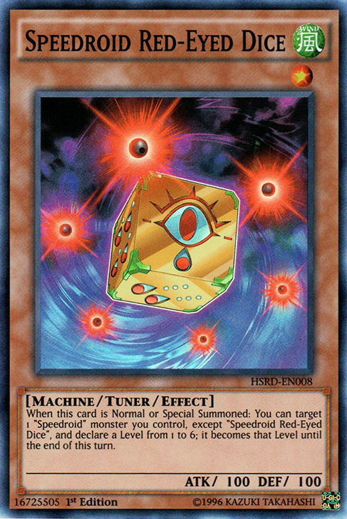 Speedroid Red-Eyed Dice [HSRD-EN008] Super Rare Yu-Gi-Oh!