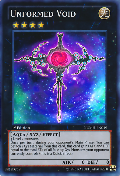 Unformed Void [NUMH-EN049] Super Rare Yu-Gi-Oh!