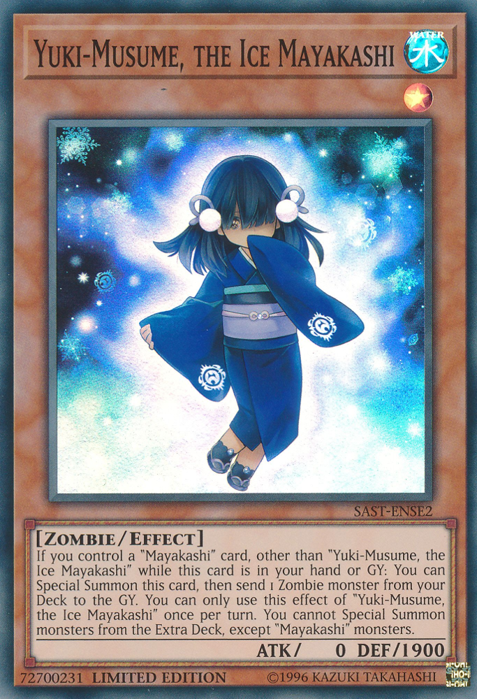 Yuki-Musume, the Ice Mayakashi [SAST-ENSE2] Super Rare Yu-Gi-Oh!
