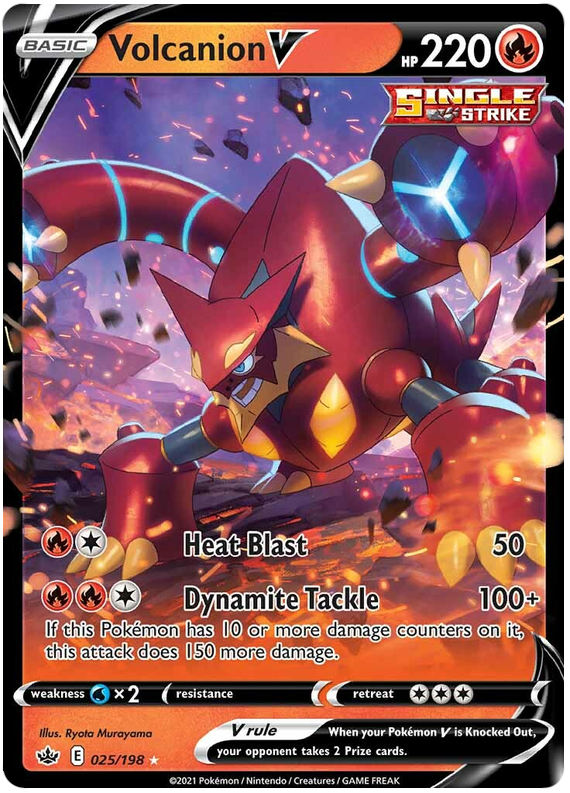 Volcanion V (025/198) [Sword & Shield: Chilling Reign] Pokémon