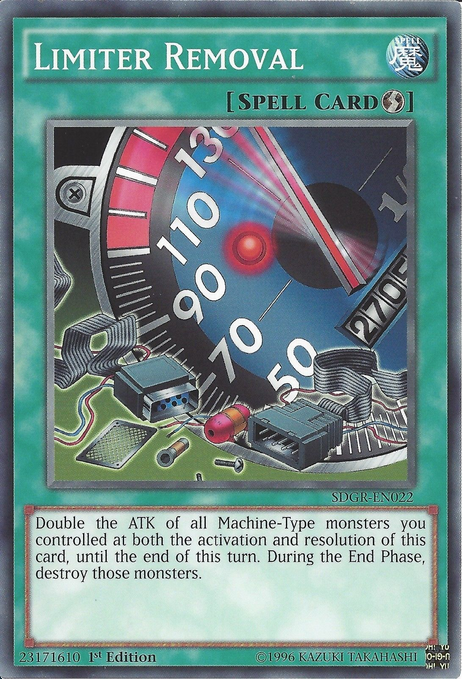 Limiter Removal [SDGR-EN022] Common Yu-Gi-Oh!
