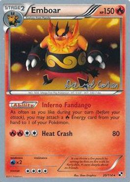 Emboar (20/114) (Twinboar - David Cohen) [World Championships 2011] Pokémon