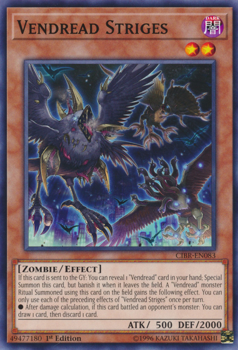 Vendread Striges [CIBR-EN083] Common Yu-Gi-Oh!