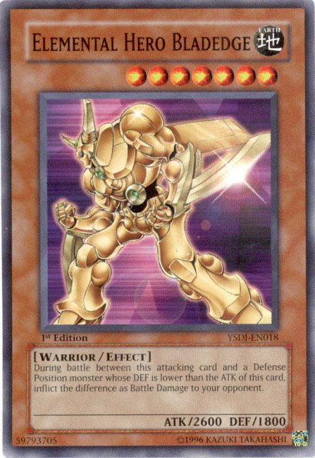 Elemental HERO Bladedge [YSDJ-EN018] Common Yu-Gi-Oh!
