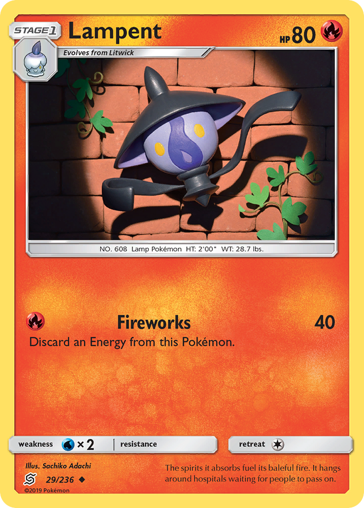 Lampent (29/236) [Sun & Moon: Unified Minds] Pokémon