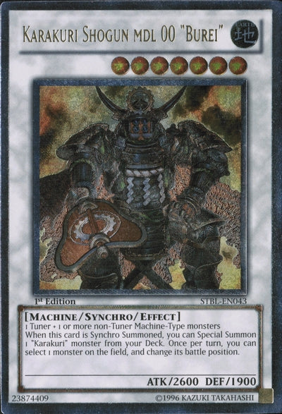 Karakuri Shogun mdl 00 "Burei" [STBL-EN043] Ultimate Rare Yu-Gi-Oh!
