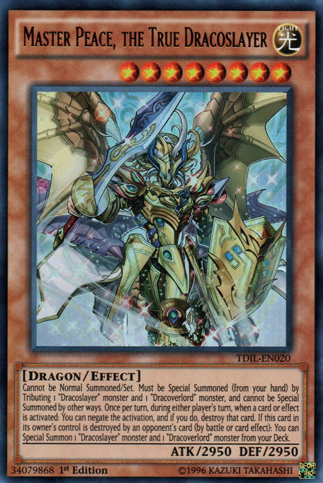 Master Peace, the True Dracoslayer [TDIL-EN020] Ultra Rare Yu-Gi-Oh!