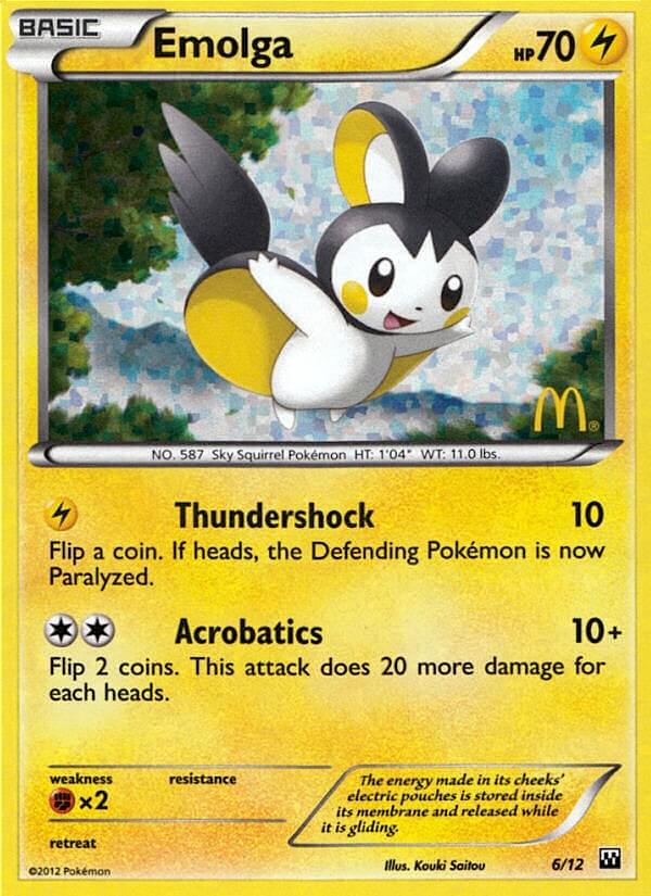 Emolga (6/12) [McDonald's Promos: 2012 Collection] Pokémon