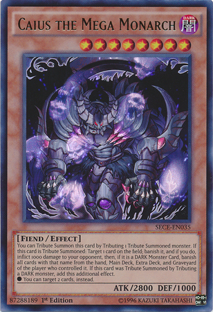 Caius the Mega Monarch [SECE-EN035] Ultra Rare Yu-Gi-Oh!