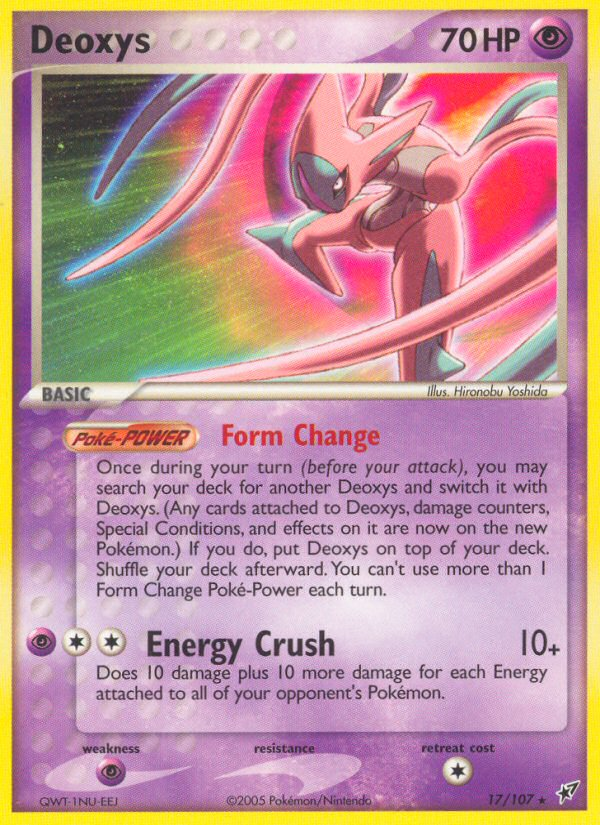 Deoxys (17/107) [EX: Deoxys] Pokémon