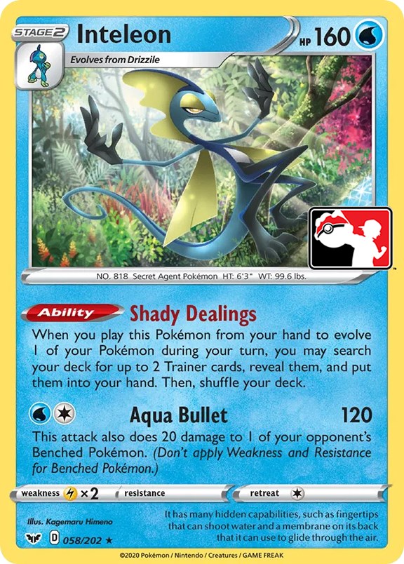 Inteleon (058) (058/202) [Prize Pack Series One] Pokémon