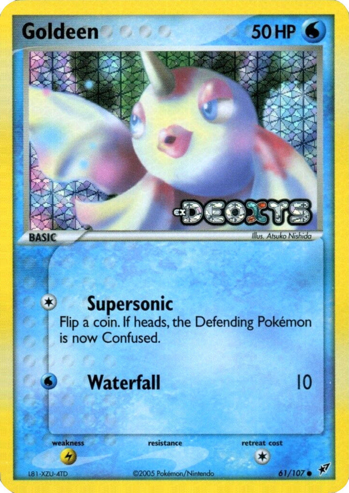 Goldeen (61/107) (Stamped) [EX: Deoxys] Pokémon