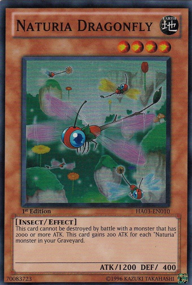 Naturia Dragonfly [HA03-EN010] Super Rare Yu-Gi-Oh!