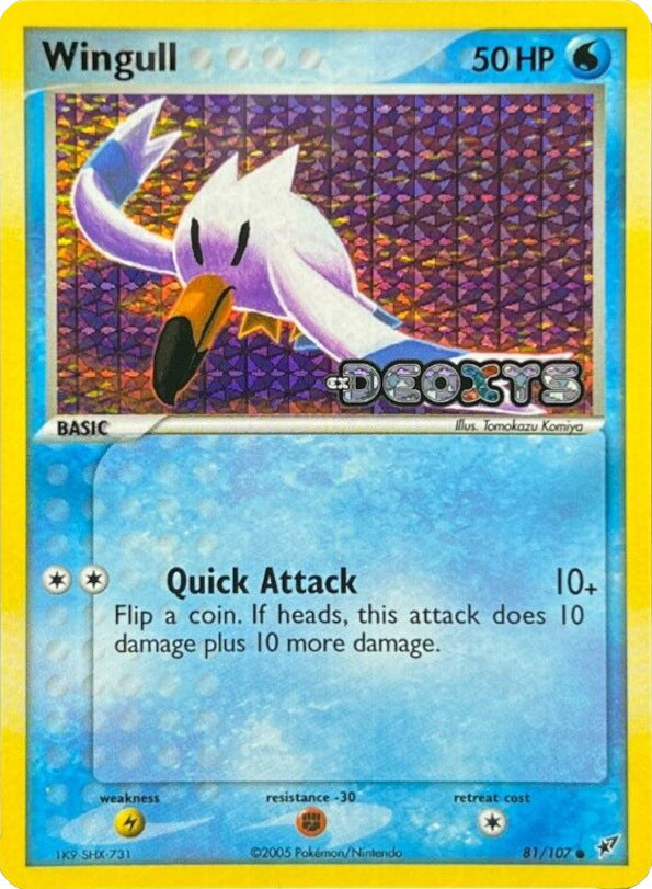 Wingull (81/107) (Stamped) [EX: Deoxys] Pokémon