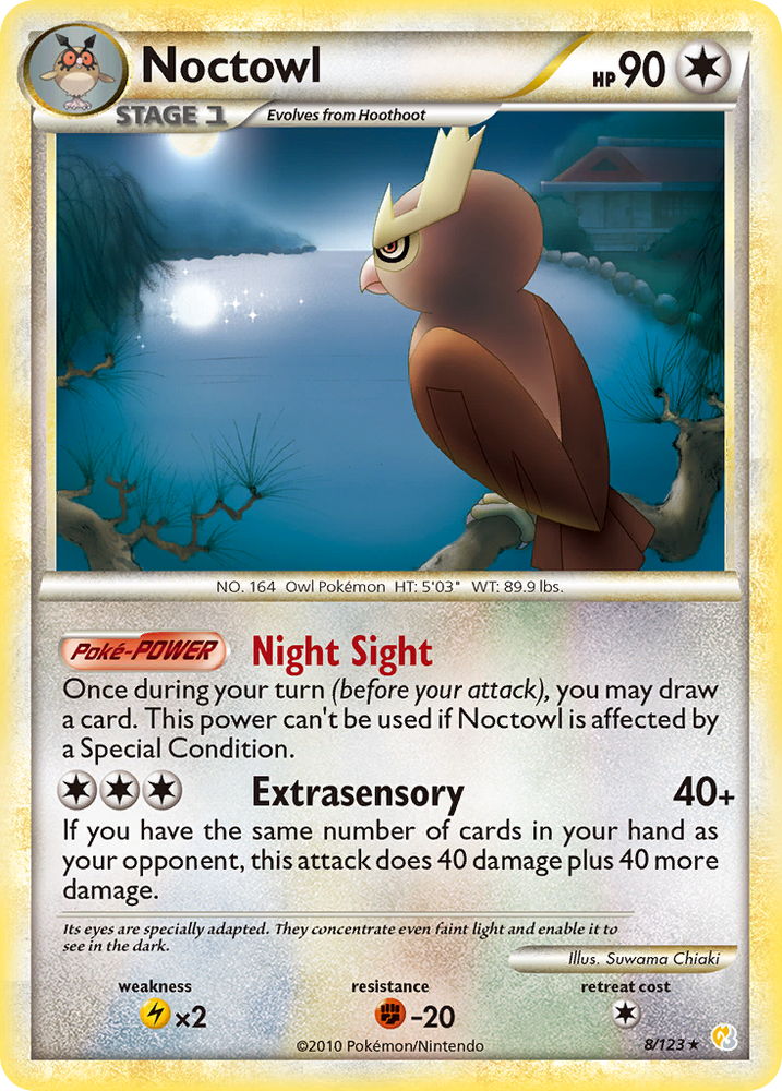 Noctowl (8/123) [HeartGold & SoulSilver: Base Set] Pokémon