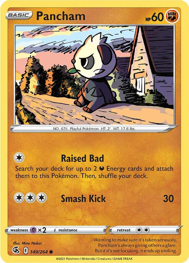 Pancham (149/264) [Sword & Shield: Fusion Strike] Pokémon