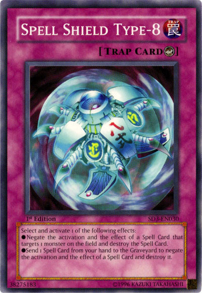 Spell Shield Type-8 [SD3-EN030] Common Yu-Gi-Oh!
