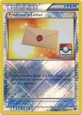 Professor's Letter (123/146) (League Promo) [XY: Base Set] Pokémon